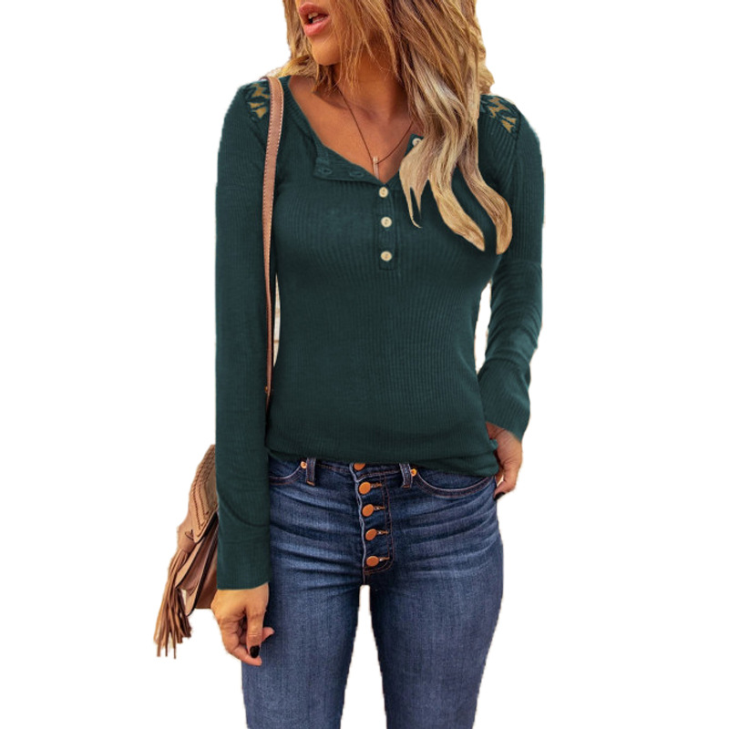 Lace Sleeve Long Sleeve T-Shirt 5