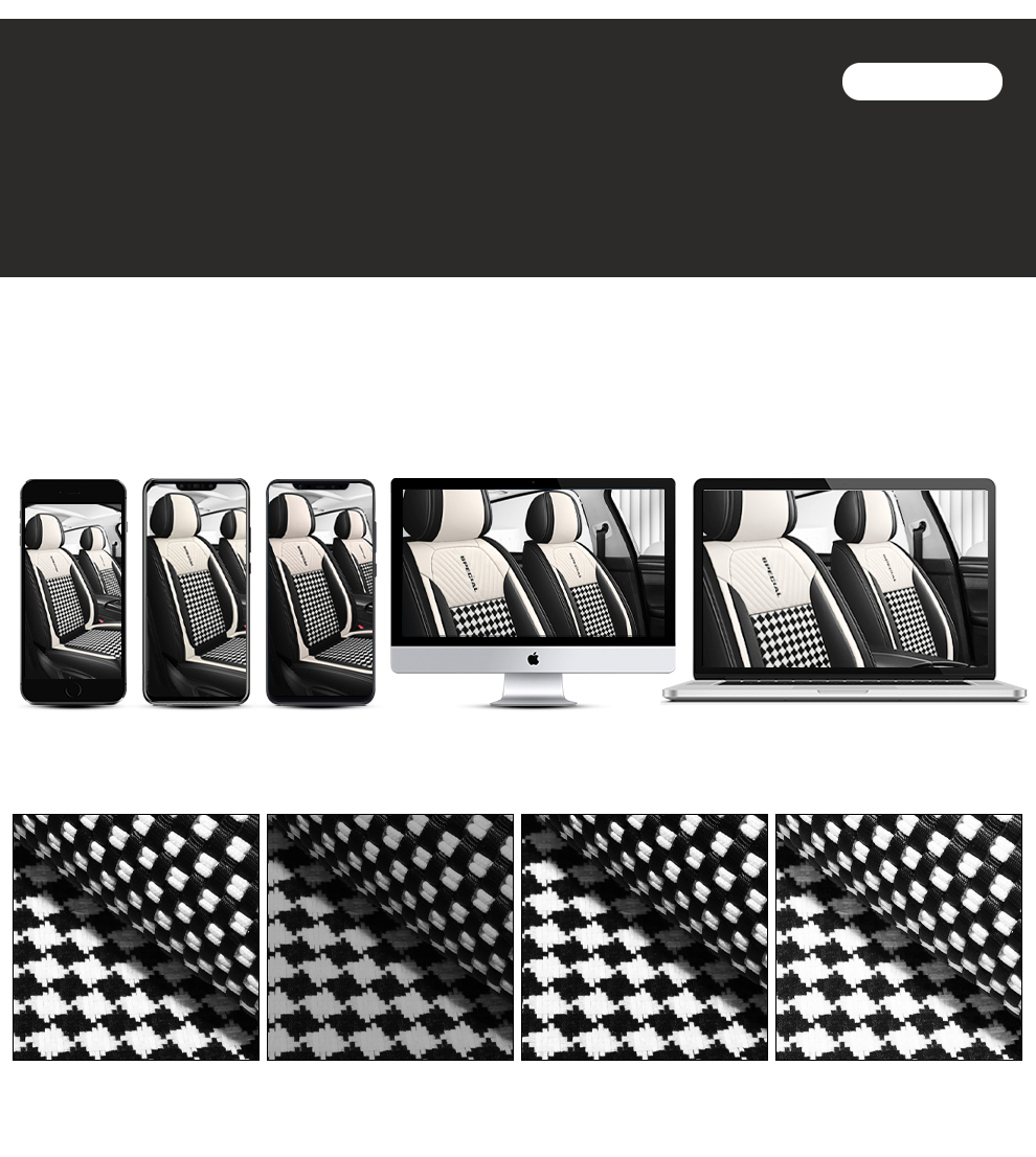 Light Luxury Nordic Style Classic Black White Checkered Plaid Car Seat Covers Full 5-Seat Set Breathable Soft Universal Auto Seat Cushion Protector For Vehicles 11