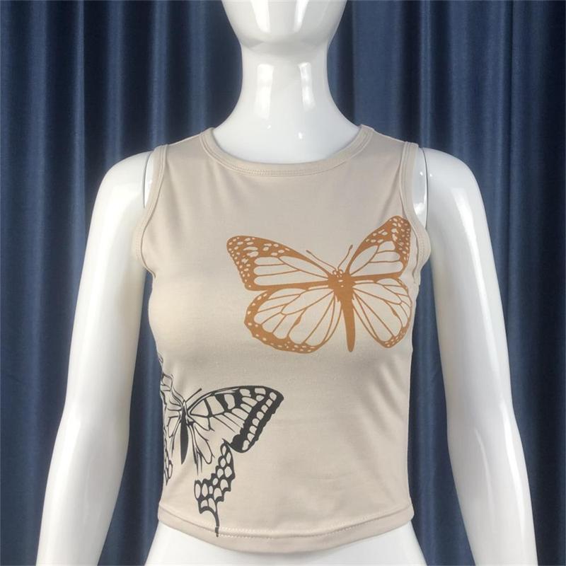 Women's Butterfly Print Sleeveless Tank Top 3