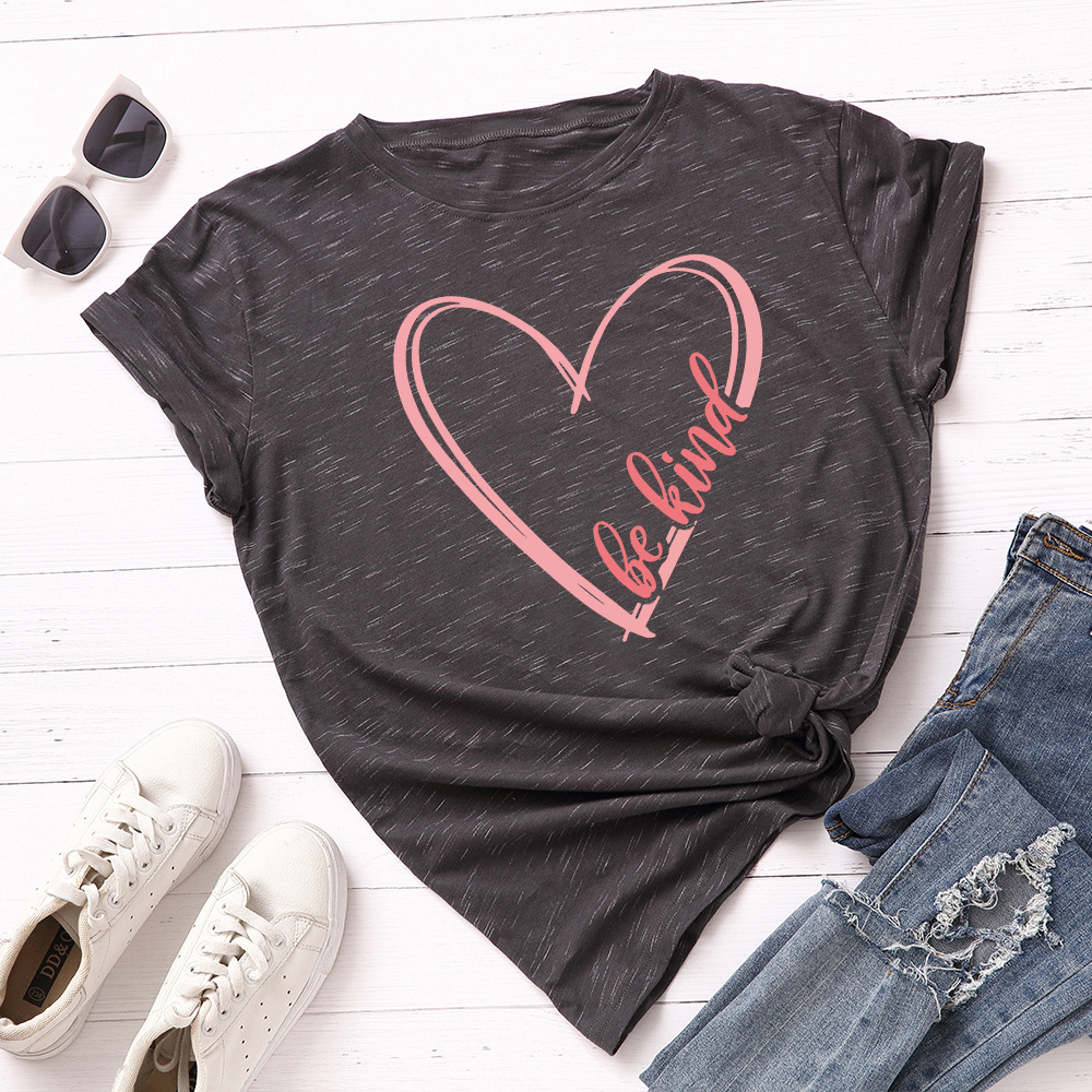 Heart-Shaped Love Short-Sleeved T-Shirt 3