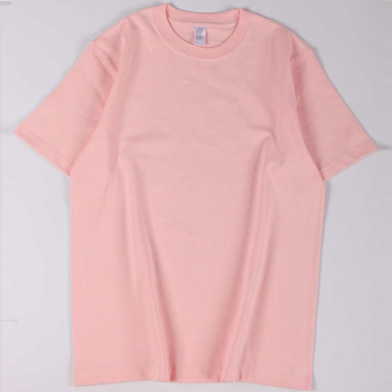 Pure Cotton Solid Color Round Neck Short Sleeve T-Shirt 5