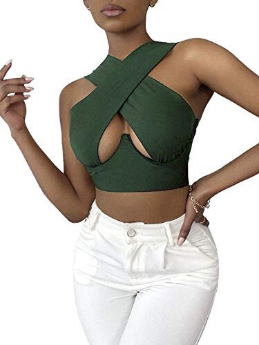 Hollow Halter Neck Waist Breast Enhancement Sling 5