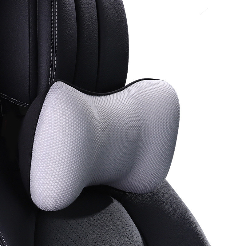 Ergonomic Design Car Headrest Lumbar Space Memory Foam Neck Protector 2