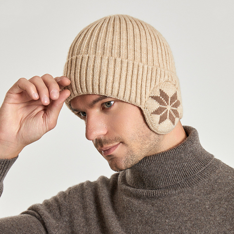 Men's Thick Thermal Knitted Wool Winter Cap