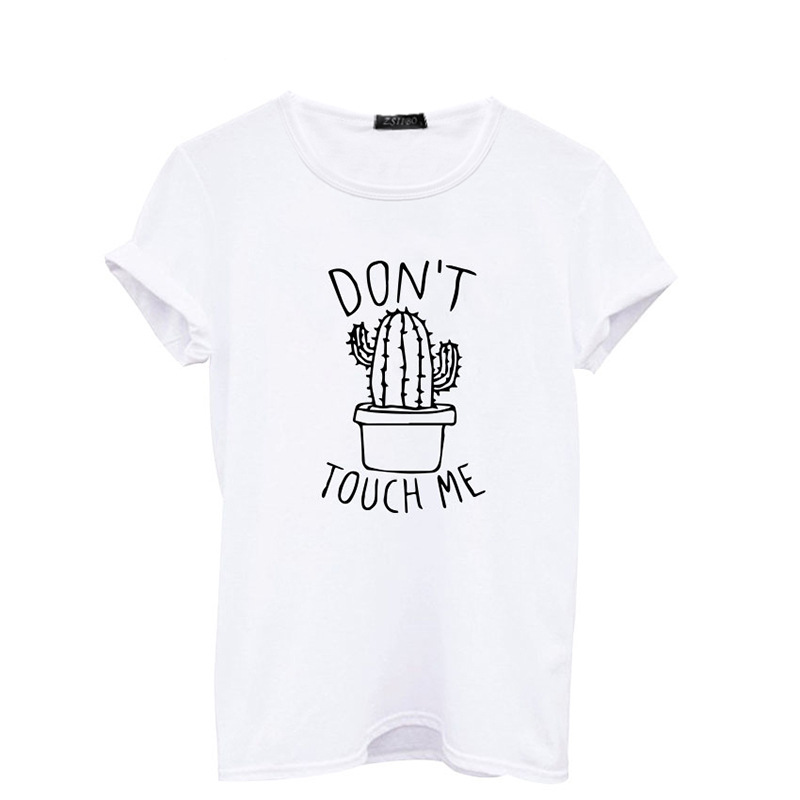 Versatile Cactus Print Short-Sleeve Top for Women 4