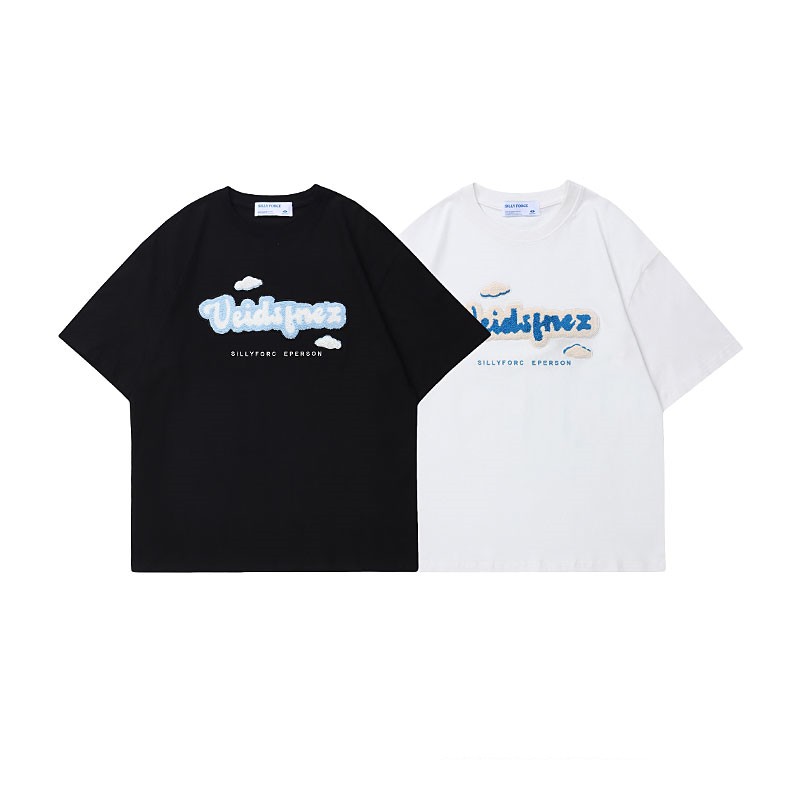 American Retro High Street Letter Embroidery T-Shirt 2