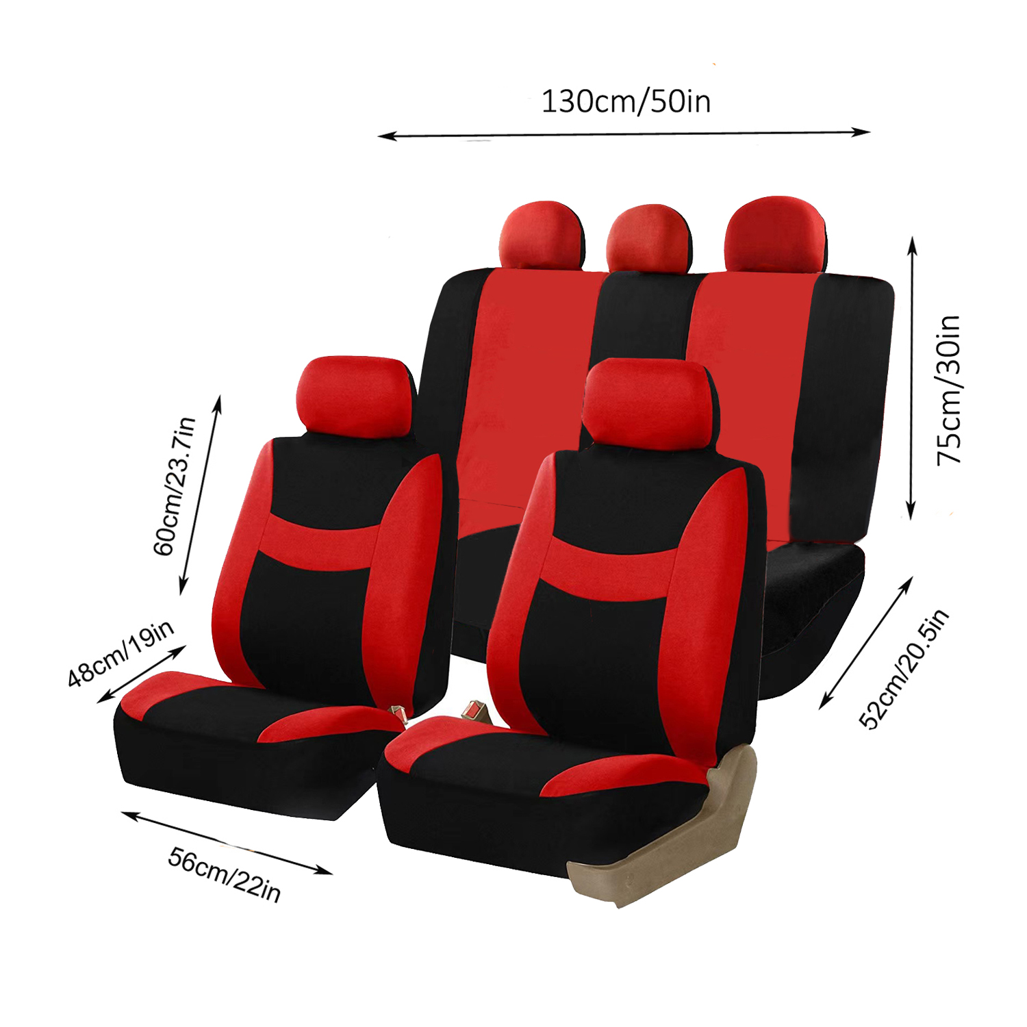 5-Seat Car Seat Cover, Classic And Timeless Design, Thin 2mm Thickness, Suitable For All Seasons 2