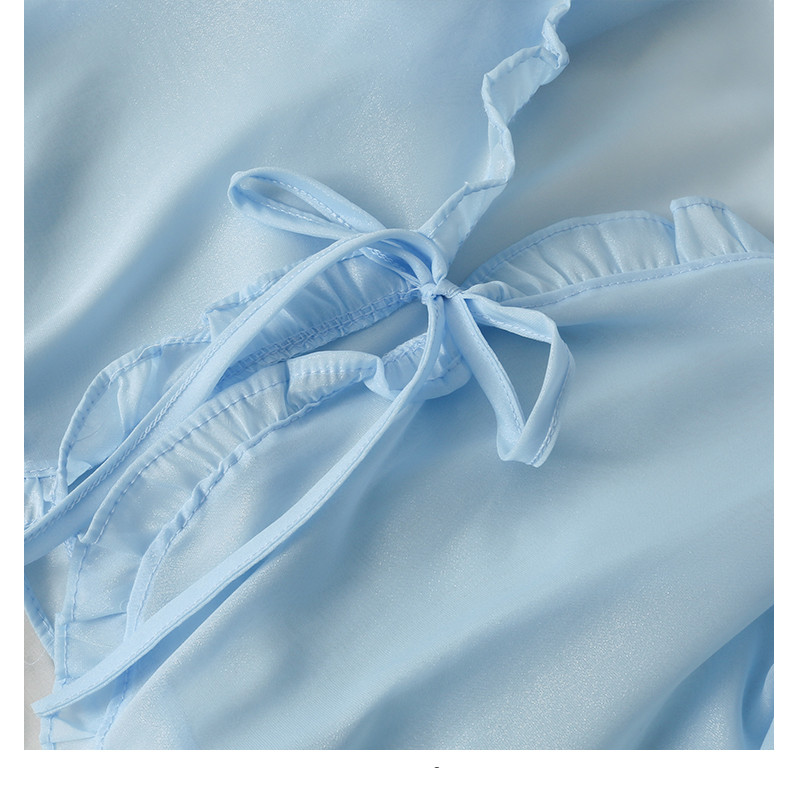 Women's Short Bow Tie Shawl with Fungus Edge 11