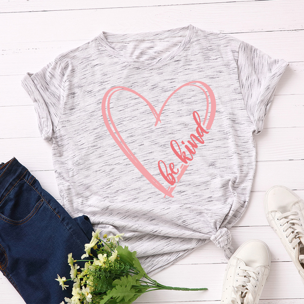 Heart-Shaped Love Short-Sleeved T-Shirt 10