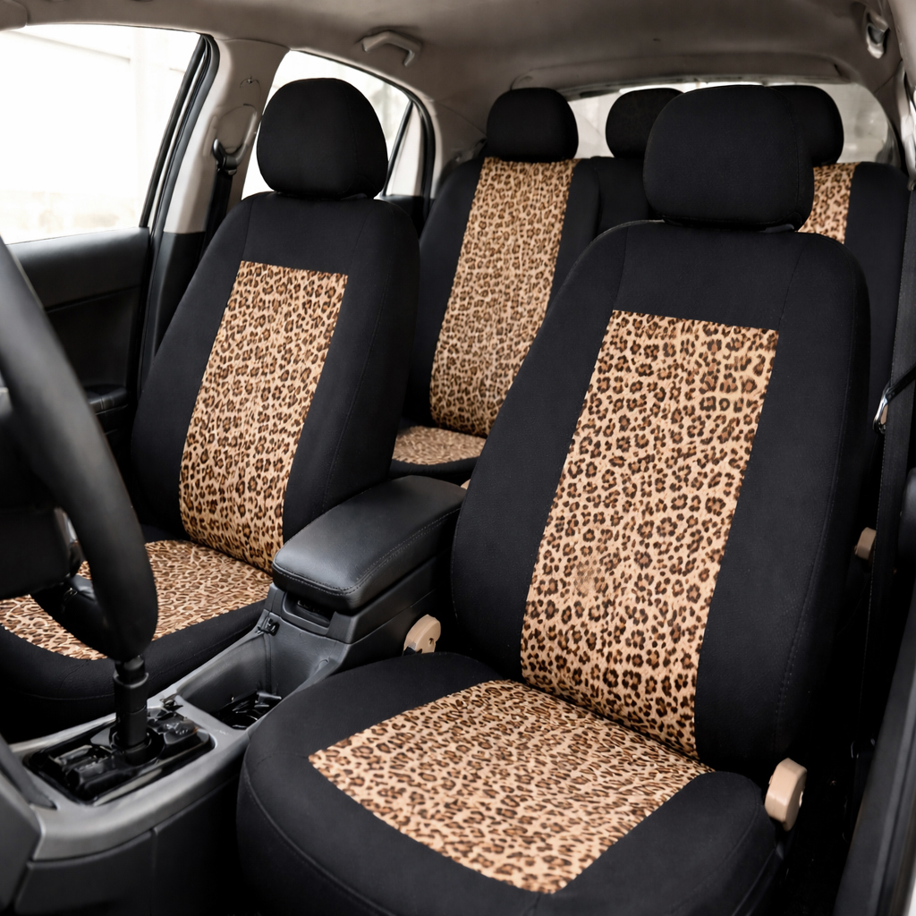 5-Seat Car Seat Cover, Classic And Timeless Design, Thin 2mm Thickness, Suitable For All Seasons 4