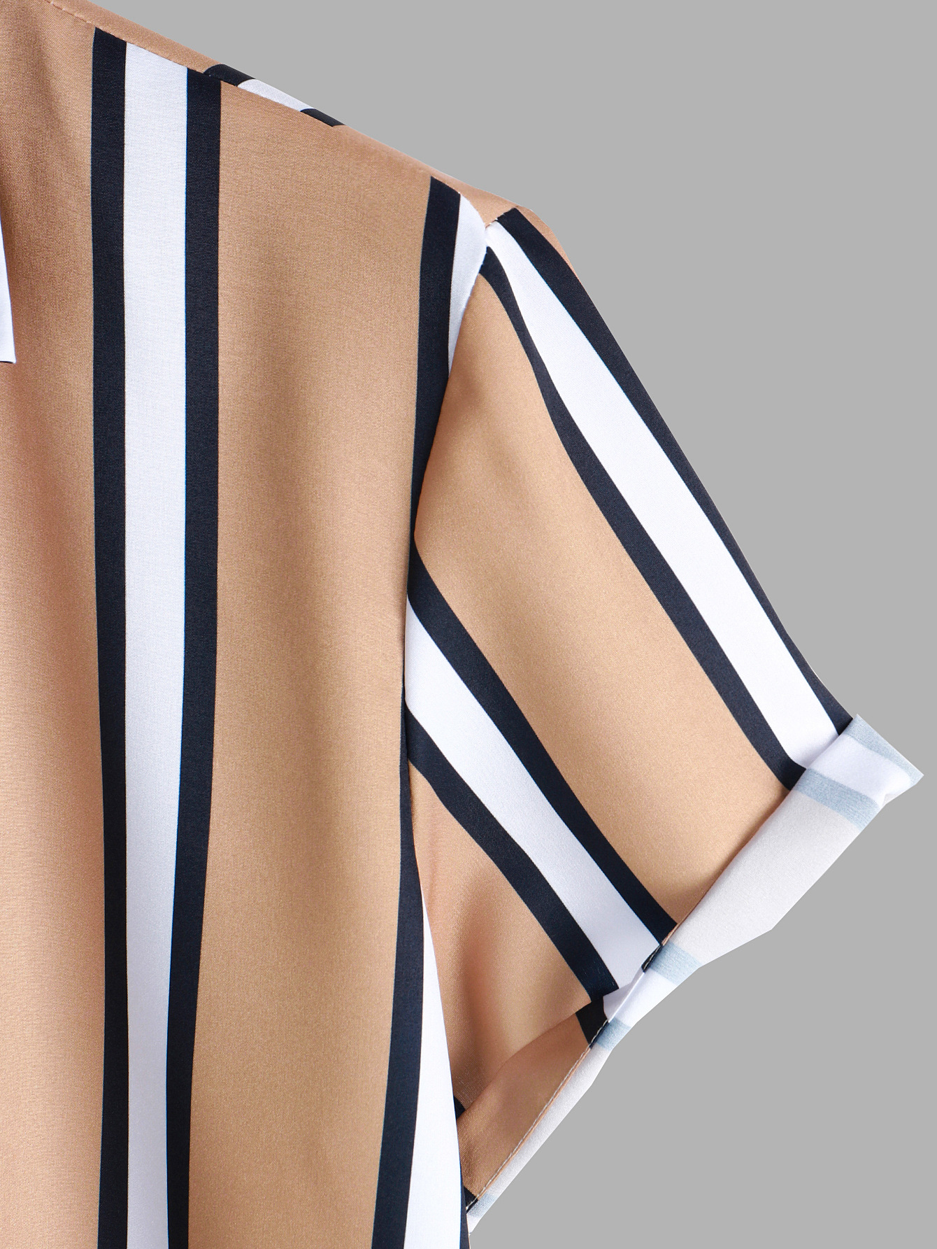 Men's Casual Striped Short Sleeve Shirt 12