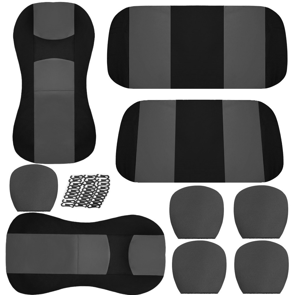 5-Seat Car Seat Cover, Classic And Timeless Design, Thin 2mm Thickness, Suitable For All Seasons 3