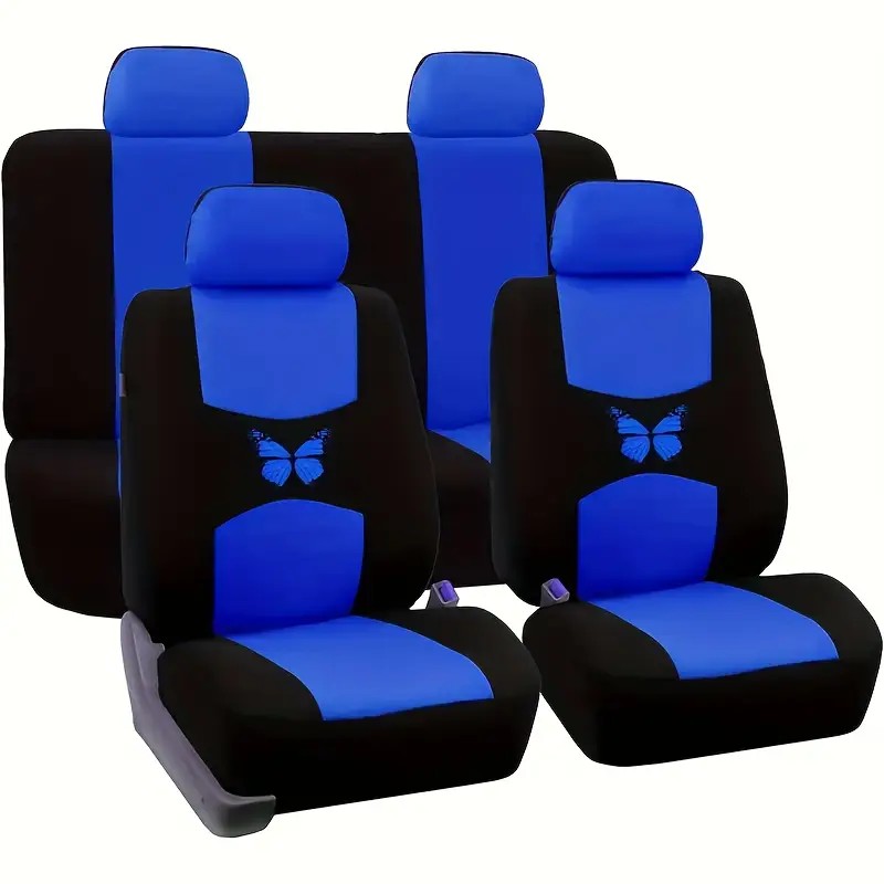 5-Seat Car Seat Cover, Classic And Timeless Design, Thin 2mm Thickness, Suitable For All Seasons 4
