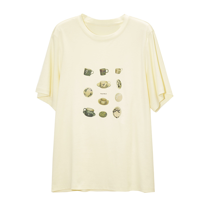 Women's Casual Printed Cotton T-Shirt 2