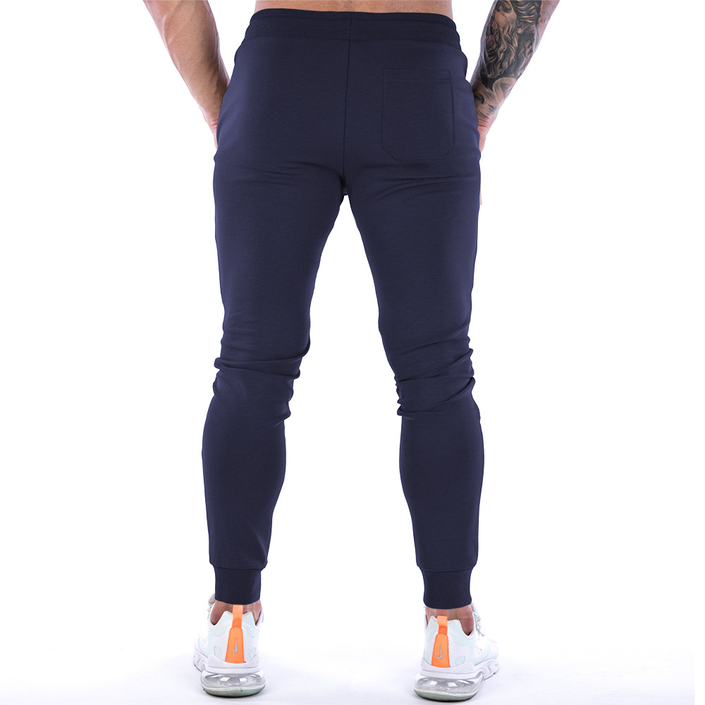 Men's Solid Color Fitness Pants 6