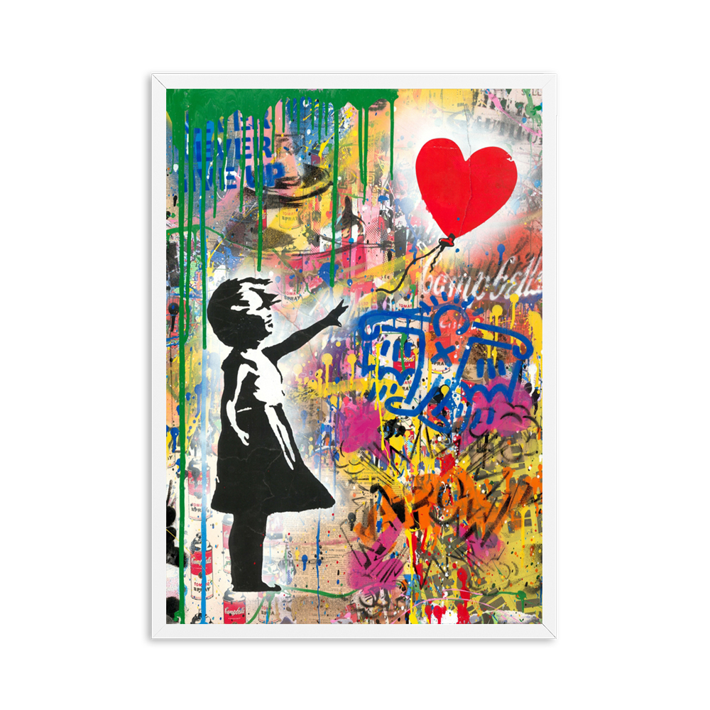 Graffiti Banksy Digital Oil Painting Living Room Bedroom Mural 4