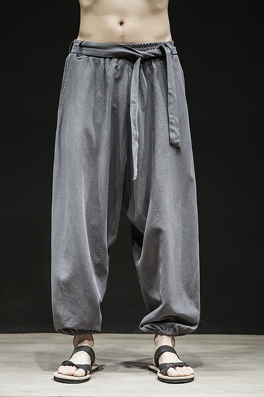 Men's Elastic Waist Chinese Style Pants 3