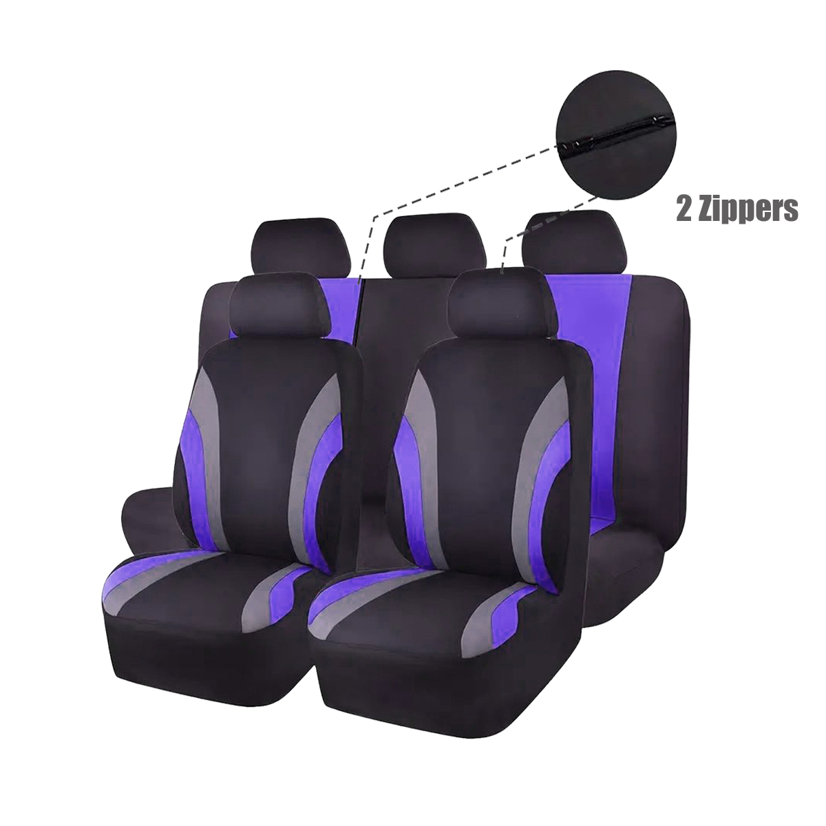 5-Seat Car Seat Cover, Classic And Timeless Design, Thin 2mm Thickness, Suitable For All Seasons 6