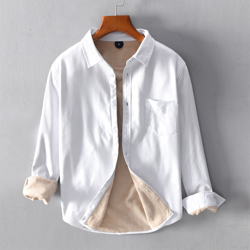 Men’s Warm Shirt Jacket with Long Sleeves