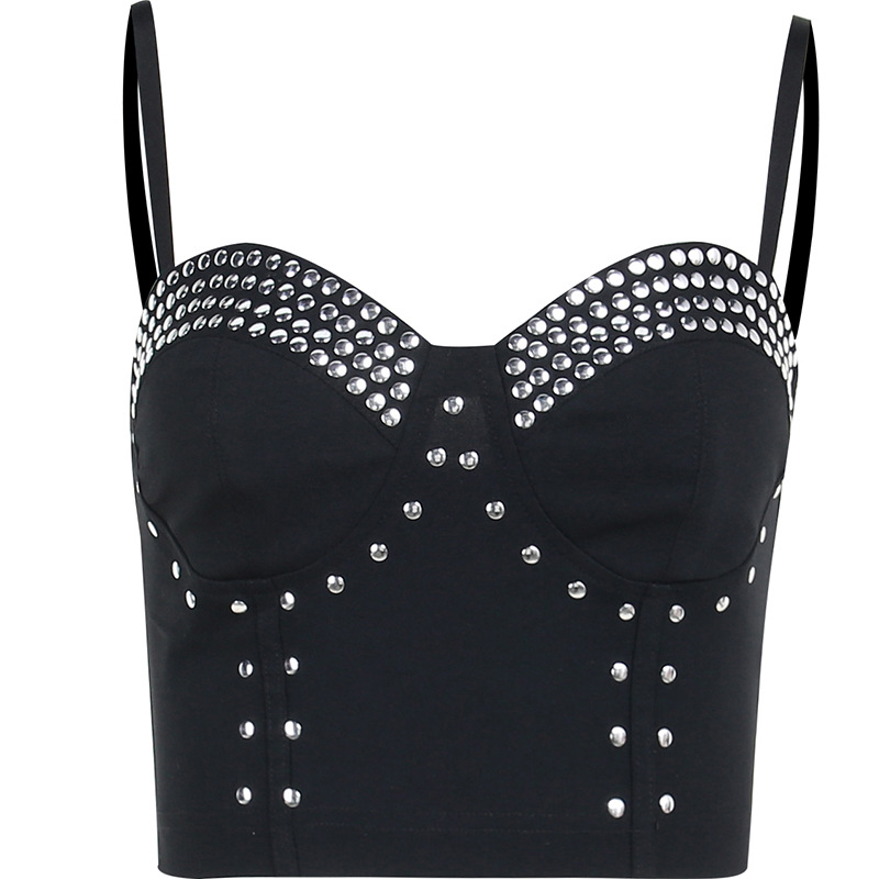 Women's Trendy Studded Metal Suspender Top 3