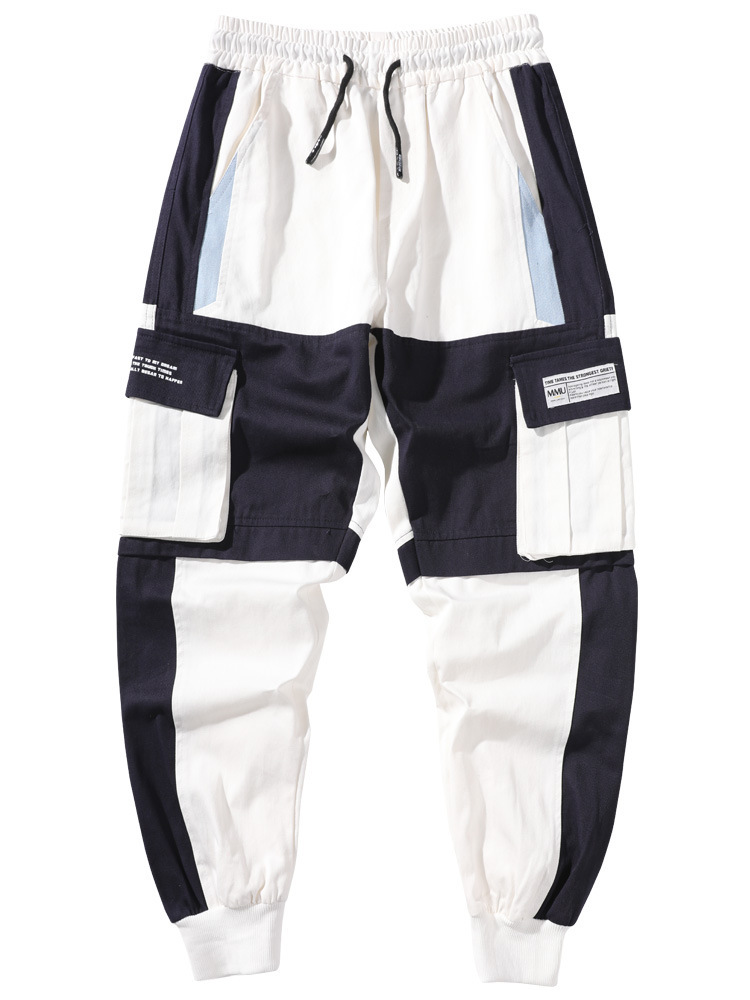Contrast Color Drawstring Pants 6