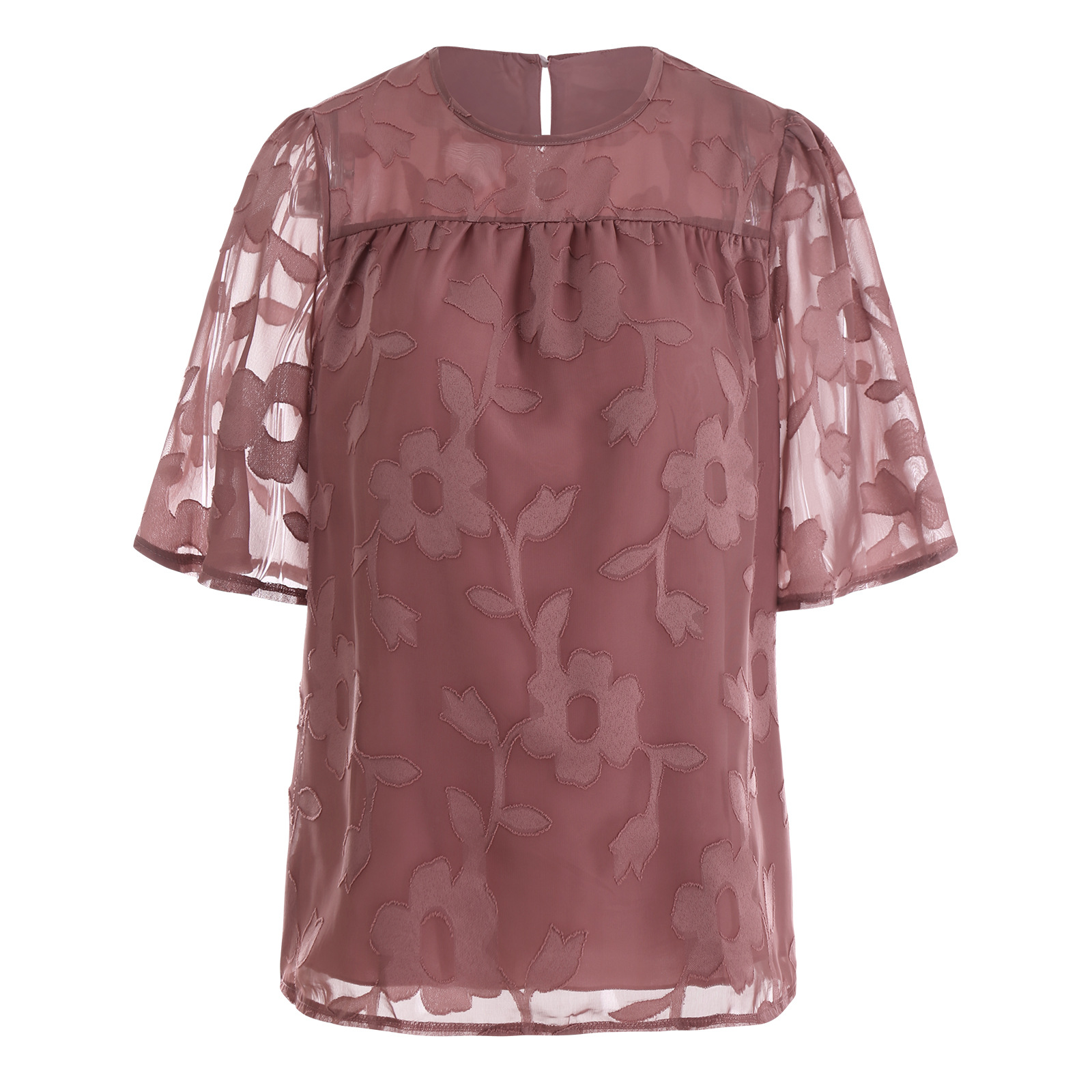 Loose Fit Printed Chiffon Shirt 3