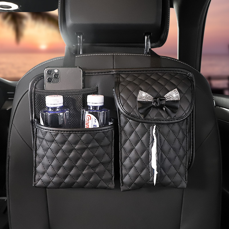 Car Storage Paper Towel Chair Back Storage Bag 4