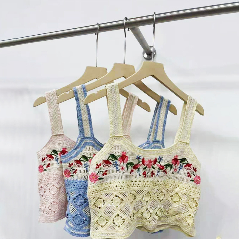 Women's Embroidered Knit Sleeveless Top 7
