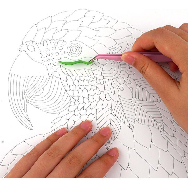 Quilted Paper Painting Creative Handmade Crafts 6