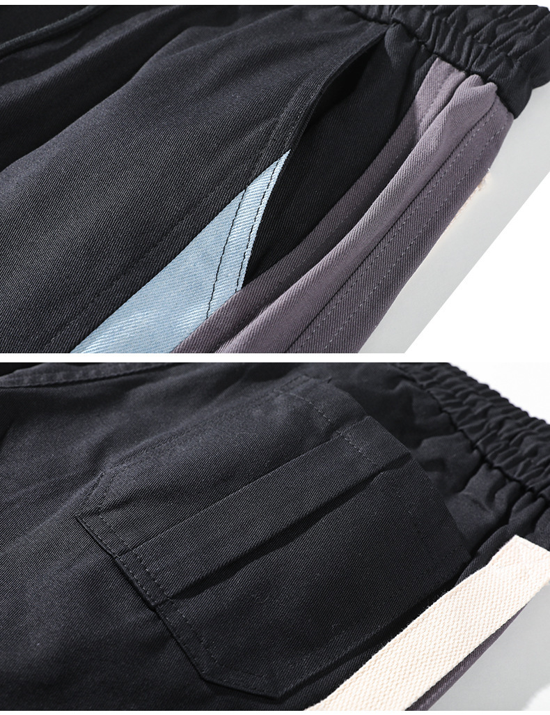 Contrast Color Drawstring Pants 9