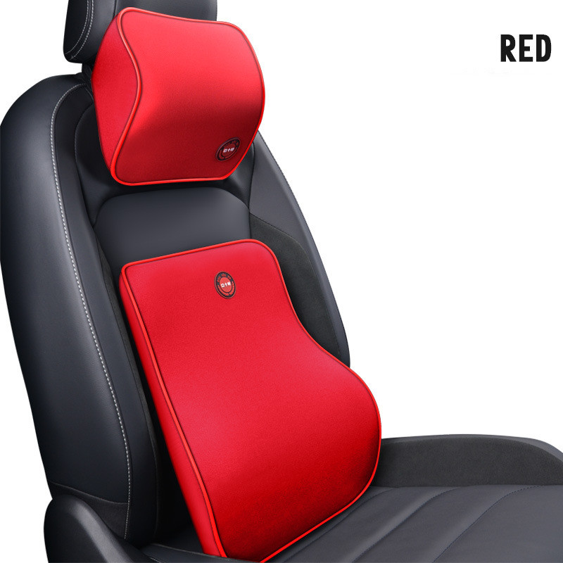 Car Headrest Neck Protector Backrest Car Seat Pillow Lumbar Pillow Memory Foam 12