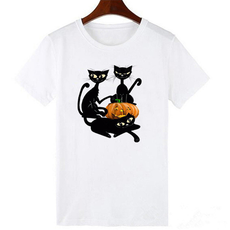 Black Cat Paw Print T-Shirt 5
