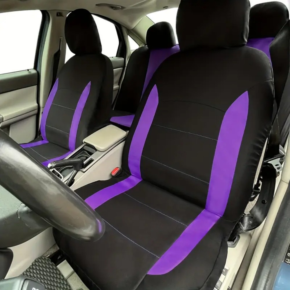 5-Seat Car Seat Cover, Classic And Timeless Design, Thin 2mm Thickness, Suitable For All Seasons 4