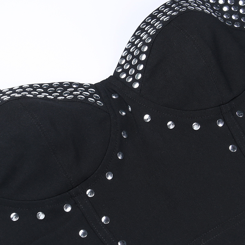 Women's Trendy Studded Metal Suspender Top 8