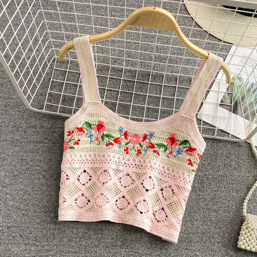 Women's Embroidered Knit Sleeveless Top 6