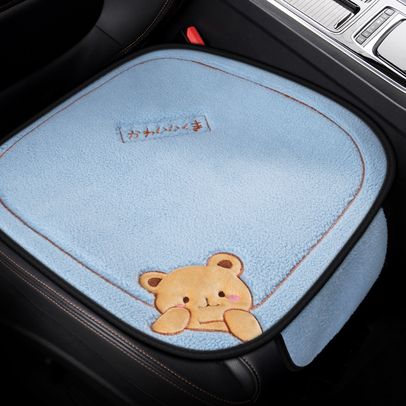 Car Cushion Winter Plush Three-piece Set 3