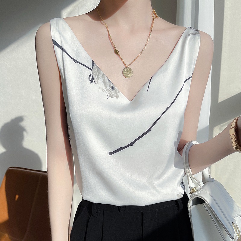 Satin Crew Neck Camisole 8