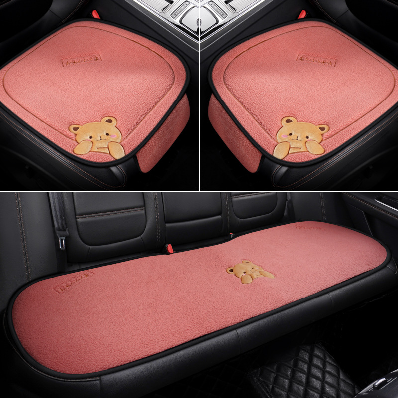 Car Cushion Winter Plush Three-piece Set 12