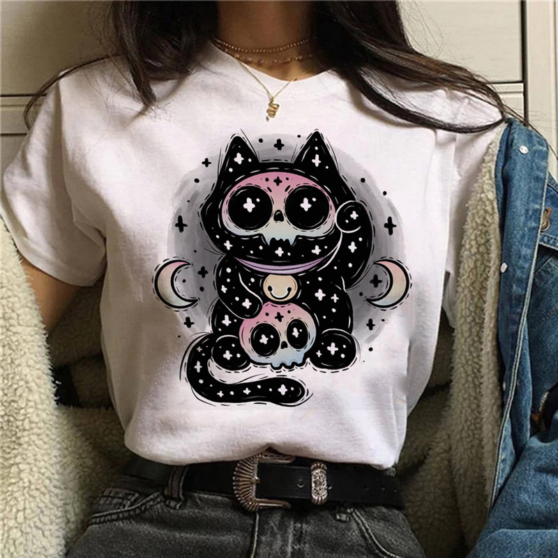 Cute Cartoon Printed Casual T-shirt 9