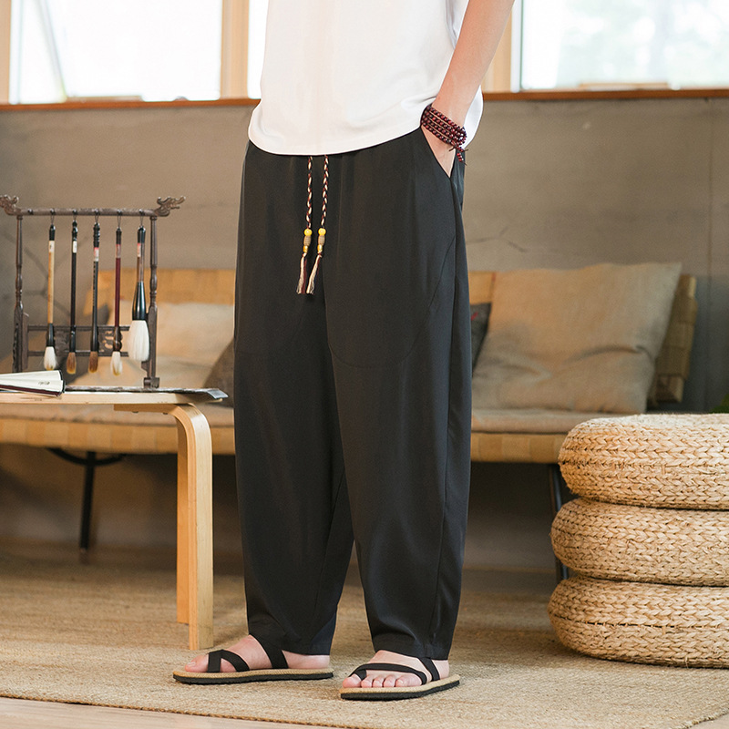 Yamamoto Yaosi Ice Silk Harem Pants for Men 3