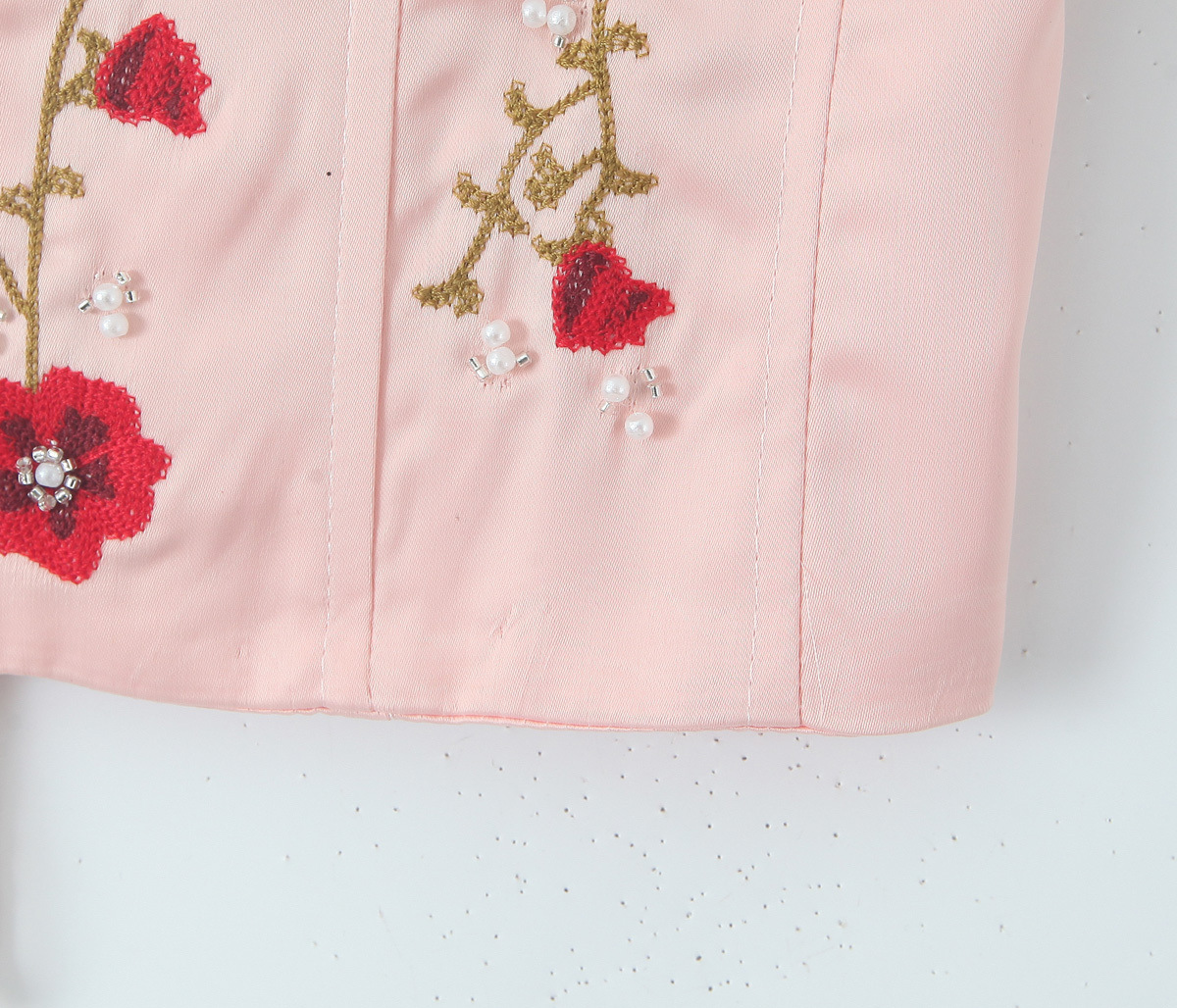 Women's Embroidered Beaded Tube Top 8