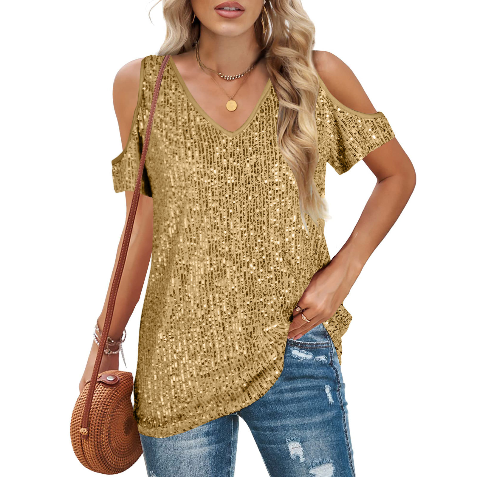 Women's Off-Shoulder Short Sleeve Top 2