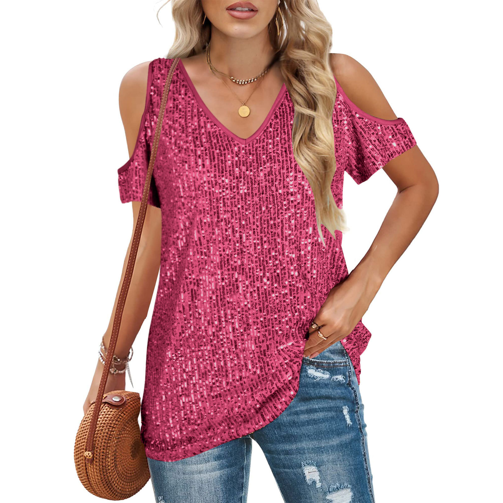 Women's Off-Shoulder Short Sleeve Top 3