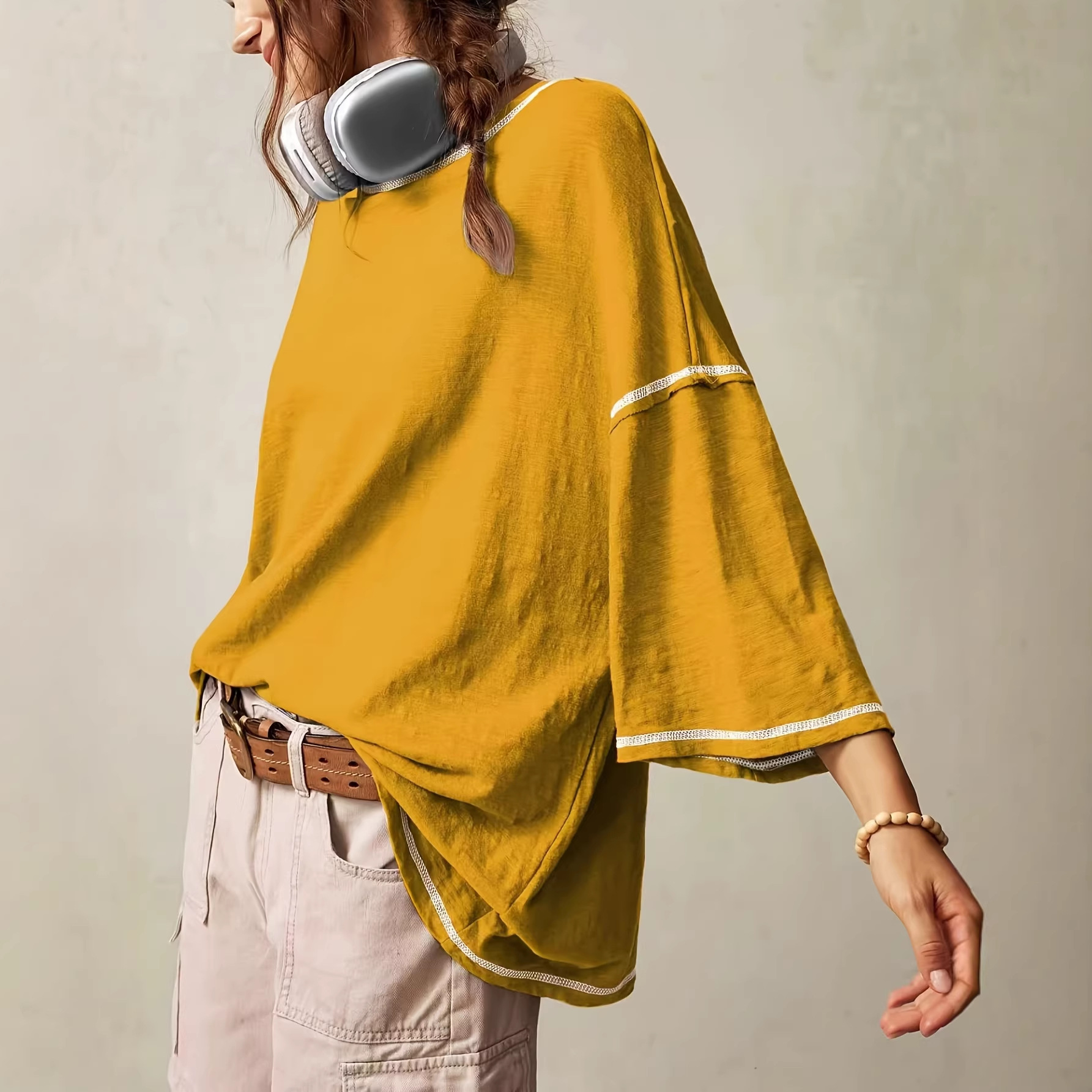 Women's Casual Crew Neck Pullover 3