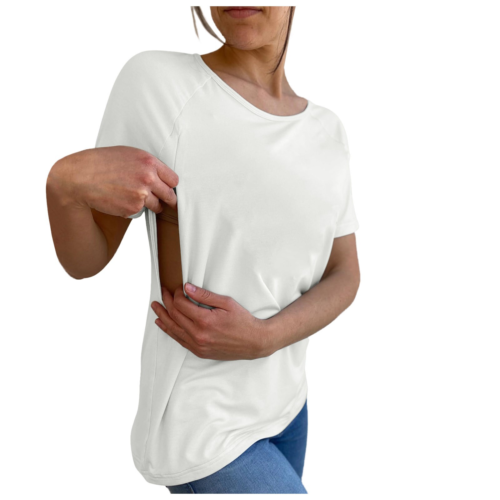 Women's Short Sleeve Maternity T-Shirt 9