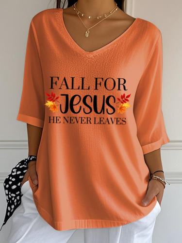 Striped Loose-Fit Crew Neck Top for Women 5
