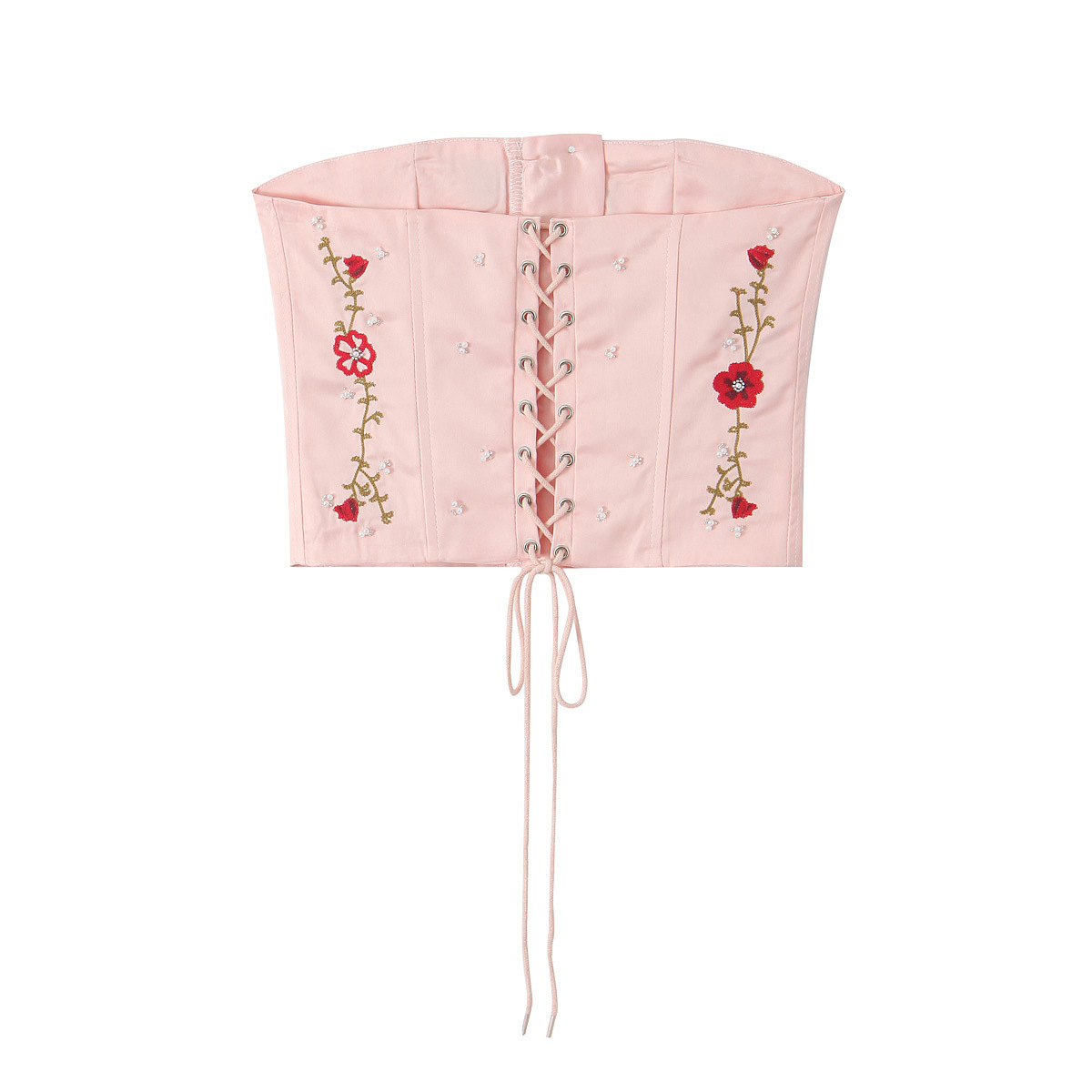 Women's Embroidered Beaded Tube Top 12