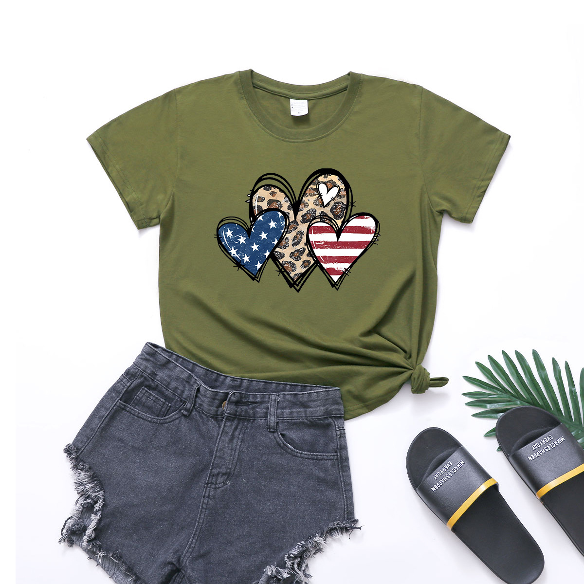 Women's American Independence Day Flag T-Shirt 12