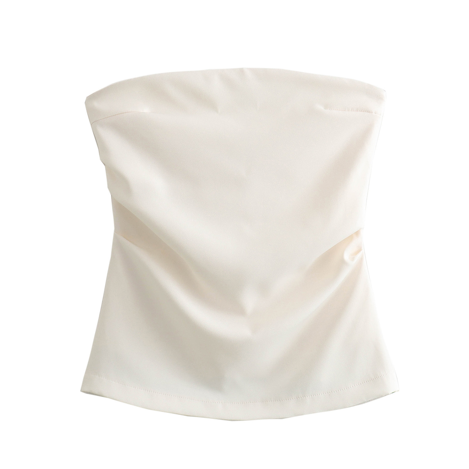 Off-Shoulder Pleated Waist Tube Top 7