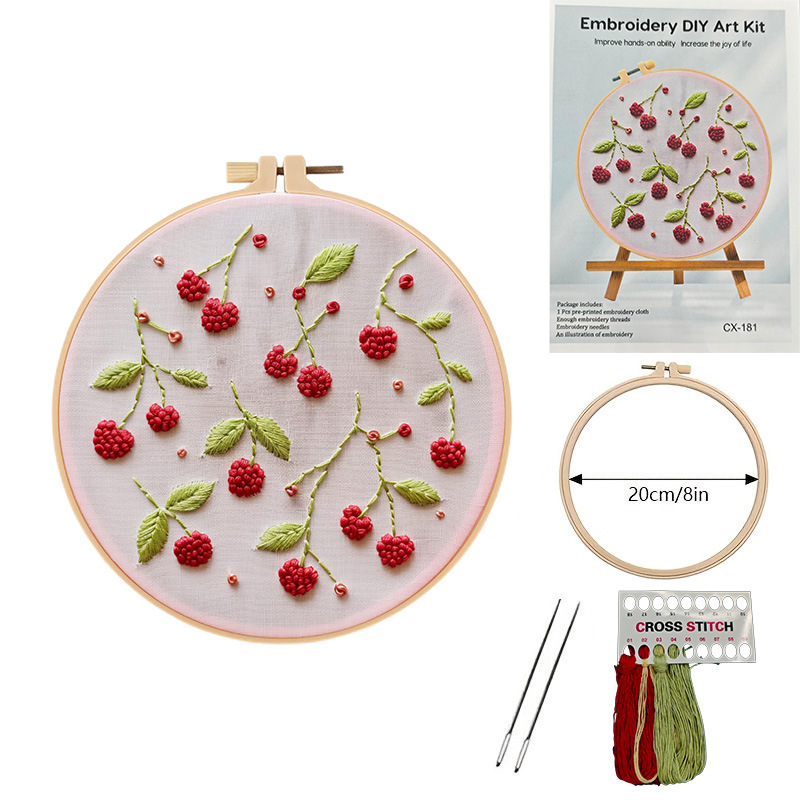 European Embroidery Material Package Cherry Strawberry Watermelon Orange 3